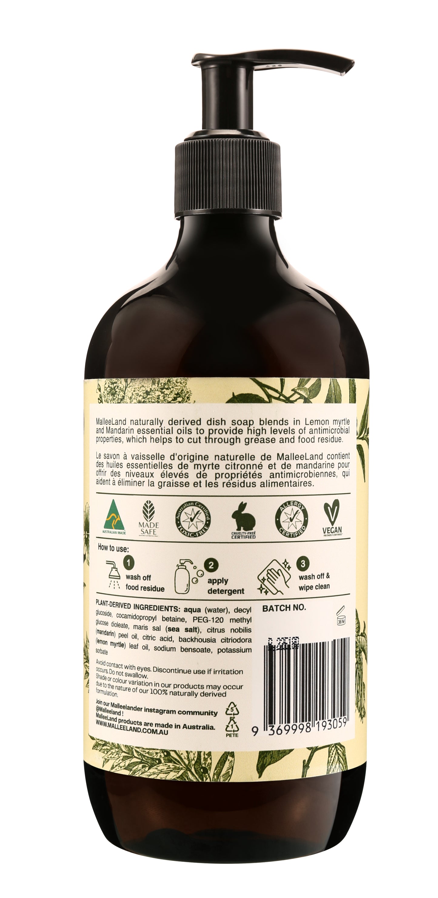 Malleeland Natural Dish Soap